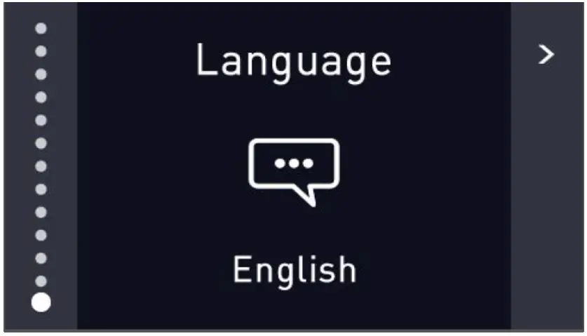 beko BBBF3019IMWESS Refrigerator - Language Selection Screen