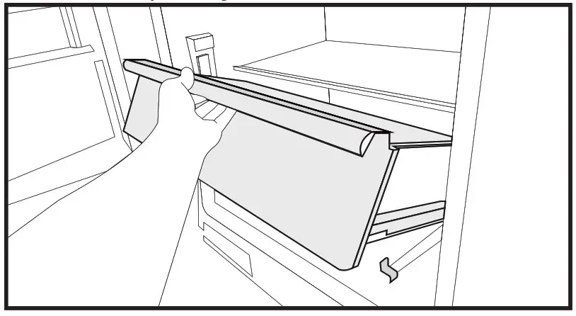 beko BBBF3019IMWESS Refrigerator - To Remove the Freezer Crisper