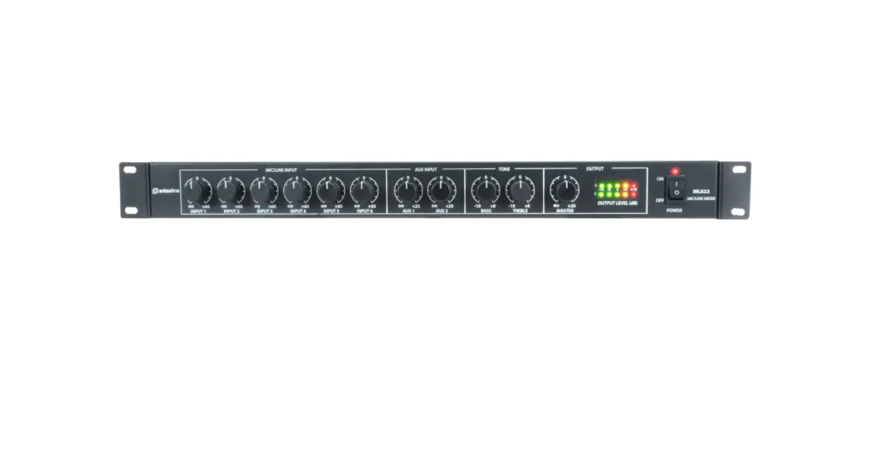 Adastra Ml622 1u Rack Mic User Manual