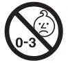 Children under the age of three are not to use this appliance Icon