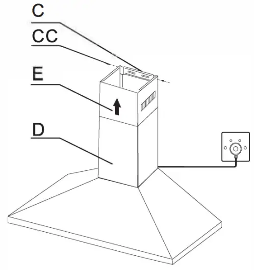 TELESCOPIC CHIMNEY ASSEMBLY