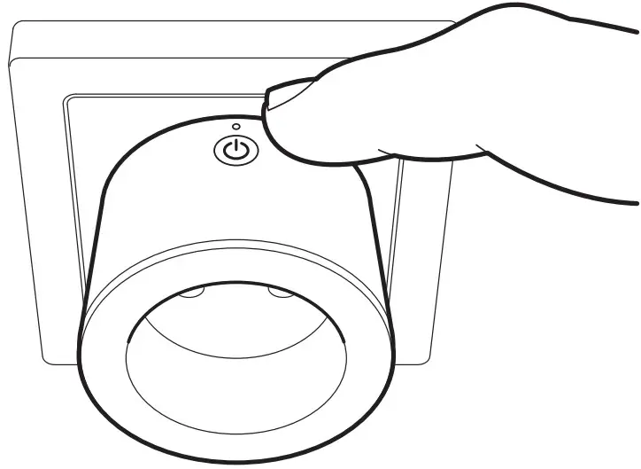 wemo WSP100 Smart Plug - power button