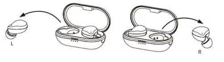 SMPLEBP True Wireless Earbuds - single earbud mode