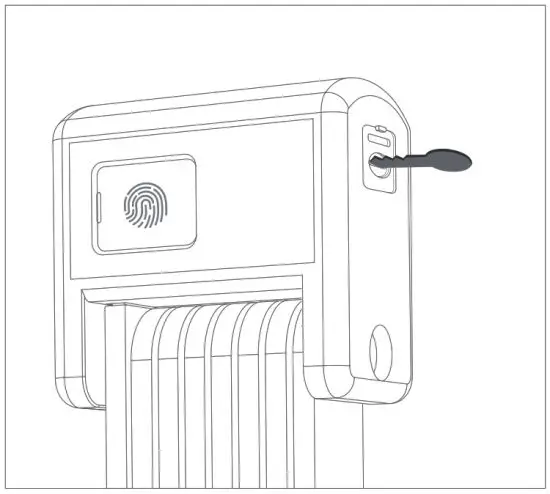 ZiiLock Smart Folding Bike Lock Fingerprint & Smartphone Unlock - Emergency