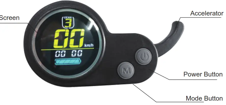 LAOTIE SR10 Electric Scooter - Display Manual