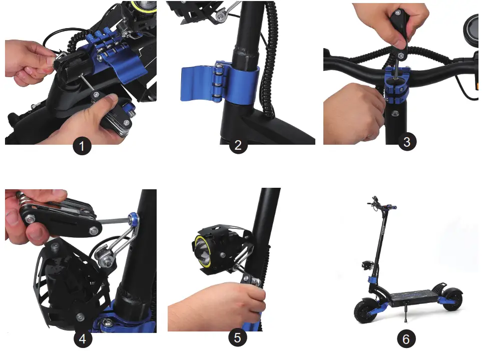 LAOTIE SR10 Electric Scooter - Tighten the screw