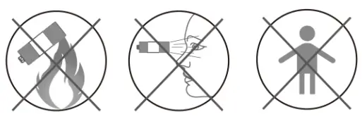 OLIGHT i1R 2 EOS 150 Lumens Tiny Rechargeable Keychain Flashlight User Manual - Warning