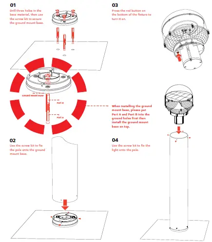 SOLTECH-Sundial-Solar-Bollard-Light-3W-fig-2