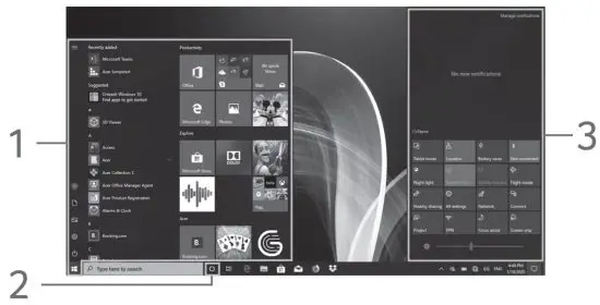 FIG 2 Getting started with Windows 10