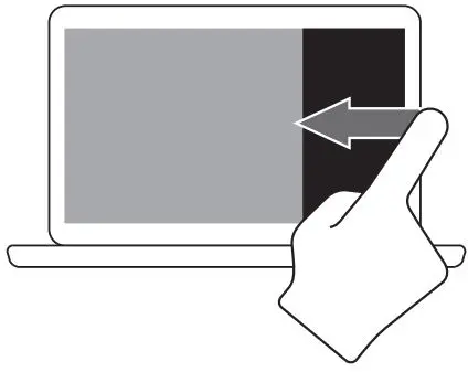 FIG 5 How do I access Action Center on a touchscreen device