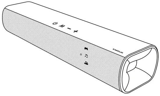 KMOUK KM HSB001 Bluetooth TV PC Smart Phones Compatible 2 0 Mini Soundbar