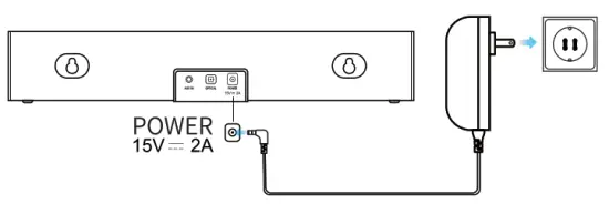 KMOUK KM HSB001 Bluetooth TV PC Smart Phones Compatible 2 0 Mini Soundbar - CHARGER