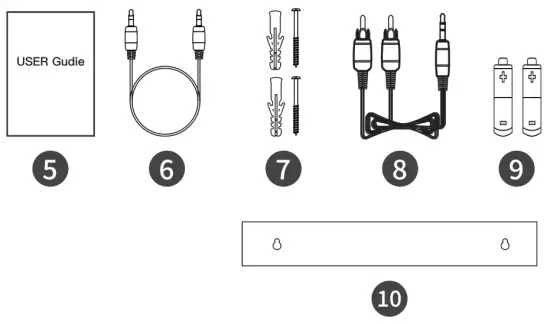 KMOUK KM HSB001 Bluetooth TV PC Smart Phones Compatible 2 0 Mini Soundbar - FIG