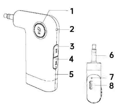 Button and interface