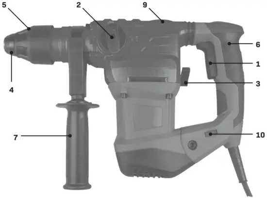 VONROC ROTARY HAMMER RH504AC A