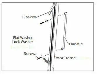 Whynter 24 inch Built-In 46 Bottle Undercounter Stainless Steel STAINLESS STEEL HANDLE