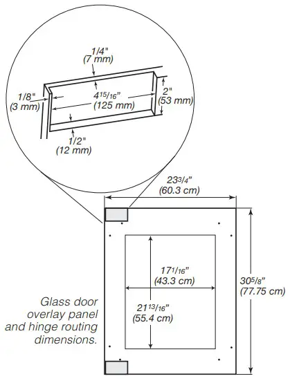 KitchenAId Under Counter Beverage Glass door