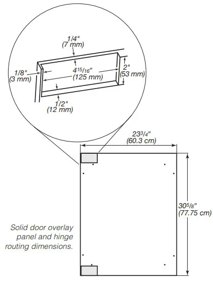 KitchenAId Under Counter Beverage Solid door