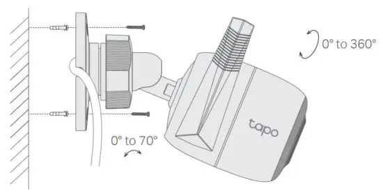 tp link Tapo C310 Outdoor Security WiFi Camera - Mount Camera
