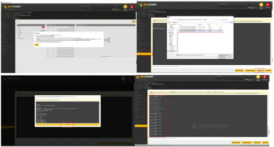 3 Receiver binding Flight firmware upgrade and write default CLI 7 D