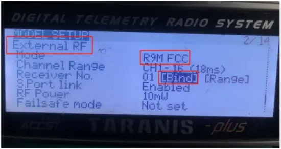3 Receiver binding R9MM FCC ACCESS OTA D