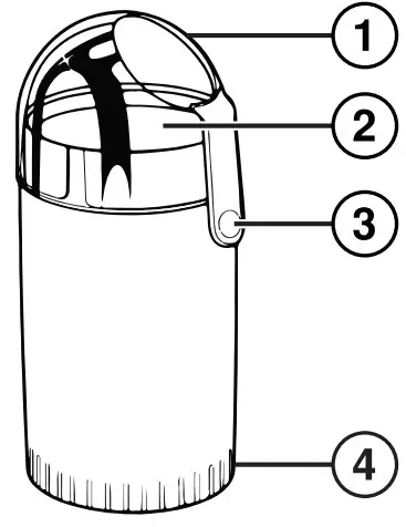 proctor silex E160BYR Coffee Grinder - Parts and Features