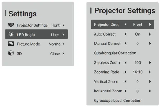 ReXING PRD615 Smart Home Projector 750 - figure 12