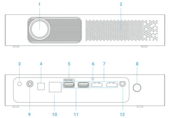 ReXING PRD615 Smart Home Projector 750 - figure 2