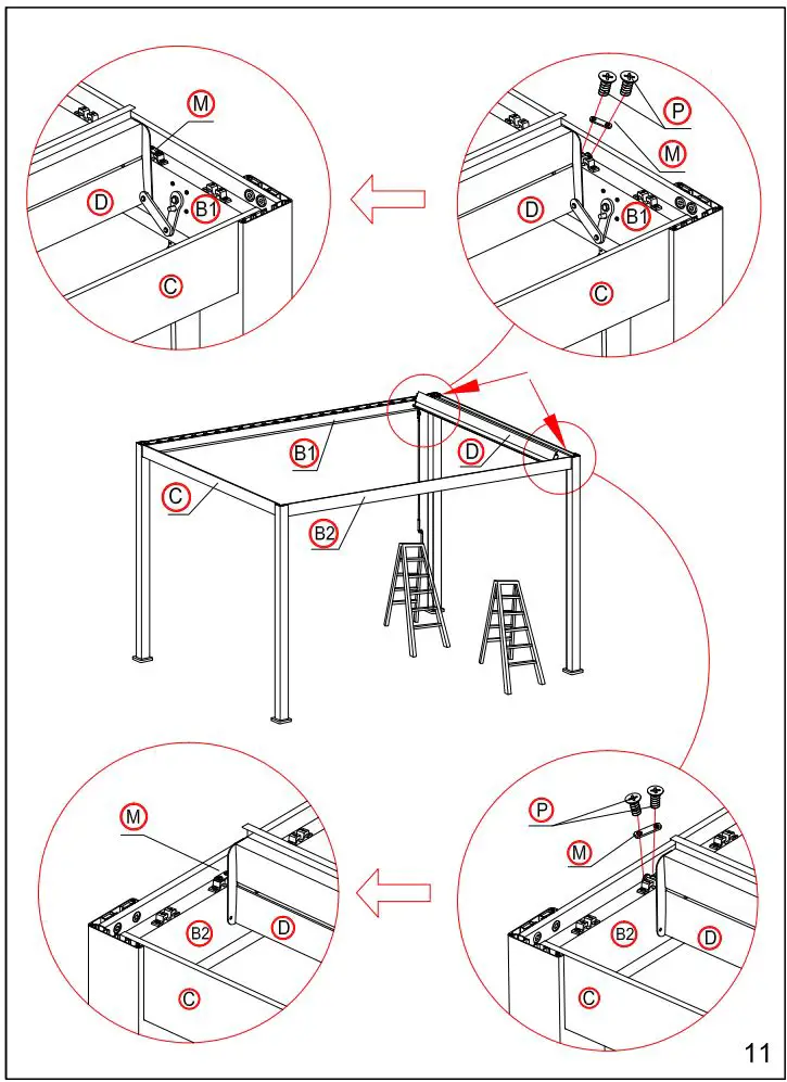 DANCOVER Pergola Gazebo Mirador 3x4m Installation Guide - What you need