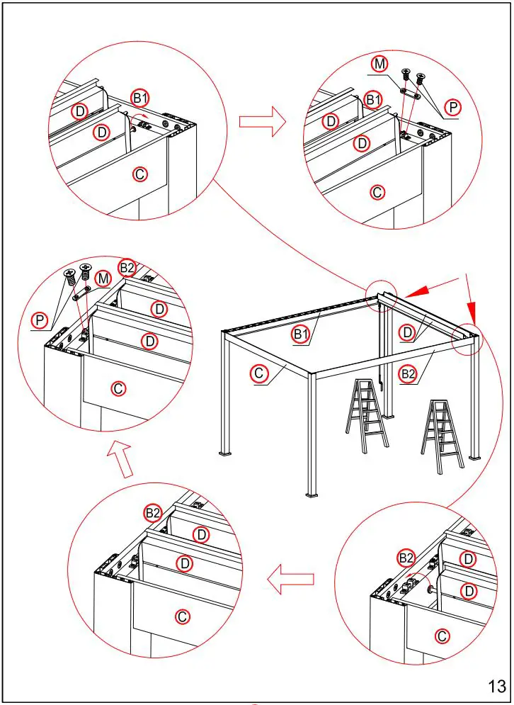 DANCOVER Pergola Gazebo Mirador 3x4m Installation Guide - What you need