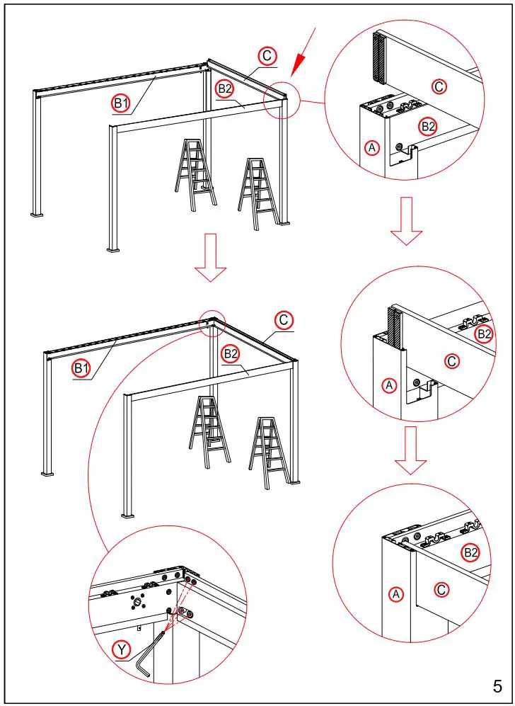DANCOVER Pergola Gazebo Mirador 3x4m Installation Guide - What you need