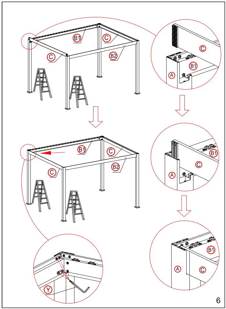 DANCOVER Pergola Gazebo Mirador 3x4m Installation Guide - What you need