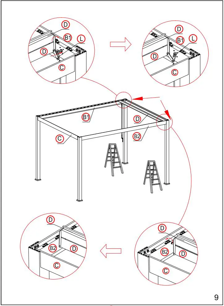 DANCOVER Pergola Gazebo Mirador 3x4m Installation Guide - What you need