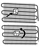 KONCAR HC1A60348BFN Freestanding Refrigerator User Manual - Install the plastic distance guide