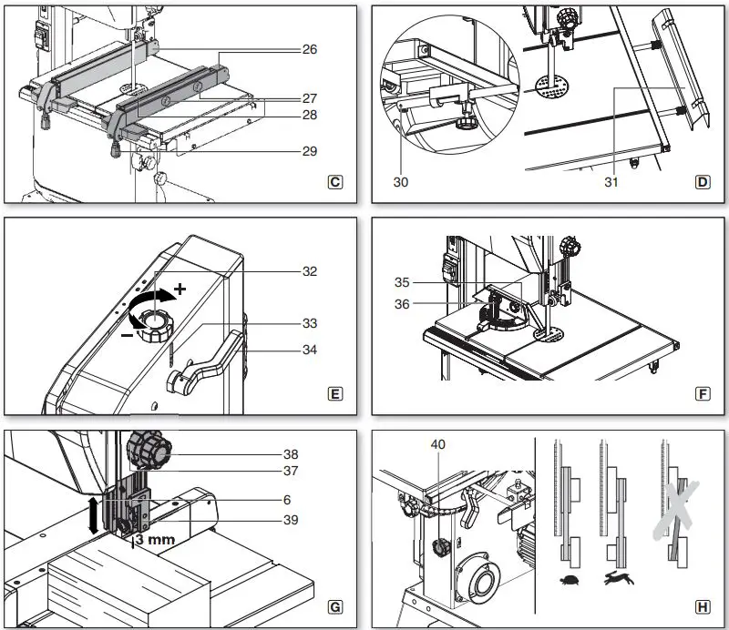 metabo 619009000 BAS 318 Precision WNB Instruction Manual - Product Overview