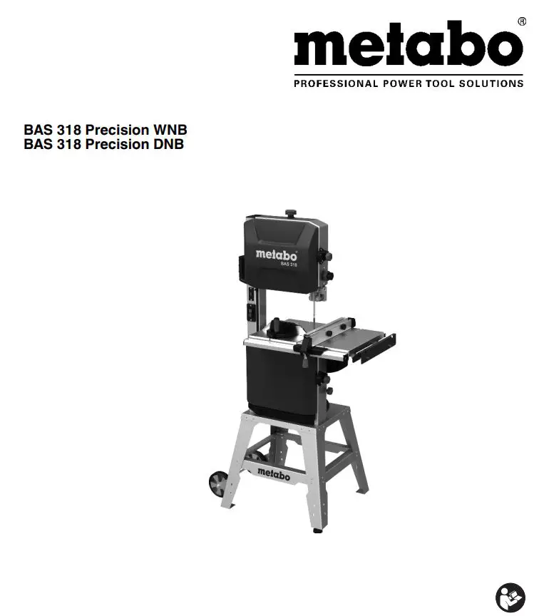 metabo 619009000 BAS 318 Precision WNB Instruction Manual