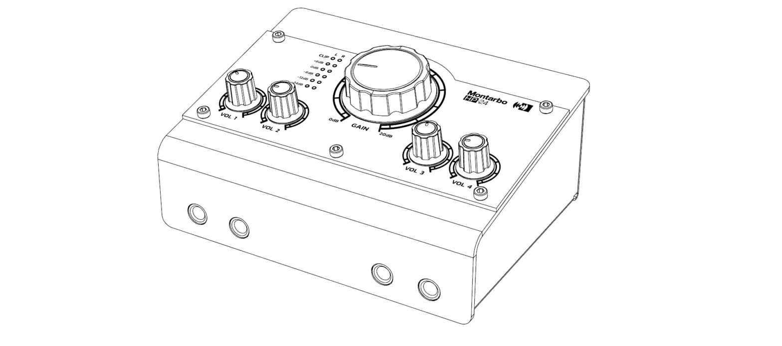 Montarbo Hp-24 4-channel Headphone Amplifier User Manual