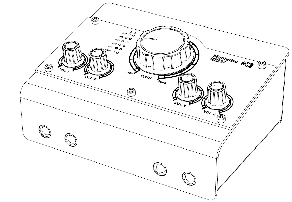 Montarbo HP-24 4-Channel Headphone Amplifier