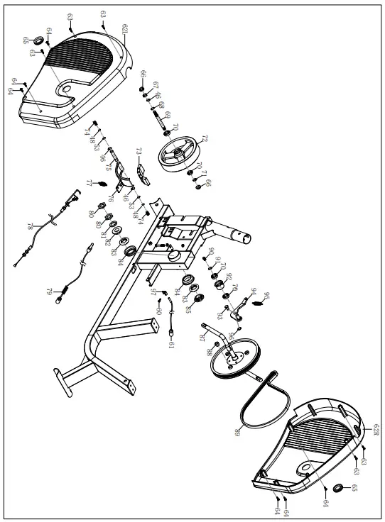 SUNNY-SF-RB421004-Endurance-Series-Magnetic-Recumbent-Bike-fig-2