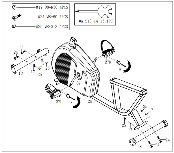 SUNNY-SF-RB421004-Endurance-Series-Magnetic-Recumbent-Bike-fig-4