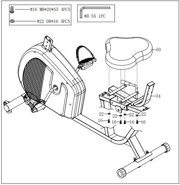 SUNNY-SF-RB421004-Endurance-Series-Magnetic-Recumbent-Bike-fig-6