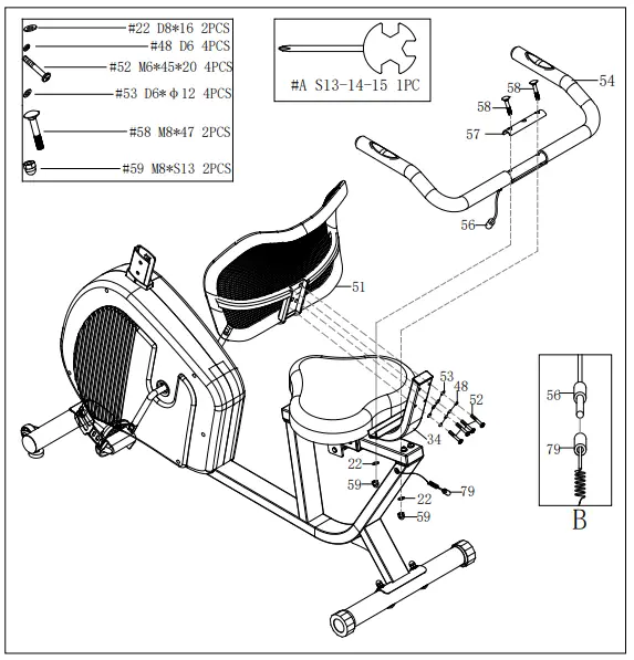 SUNNY-SF-RB421004-Endurance-Series-Magnetic-Recumbent-Bike-fig-7