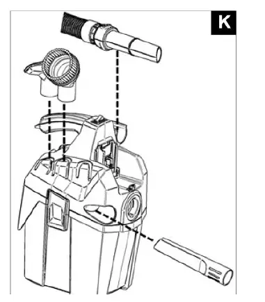 FLEX FLX481491 VC 6 L MC 18.0 Compact Vacuum Cleaner 18V Bare Unit FIG 11