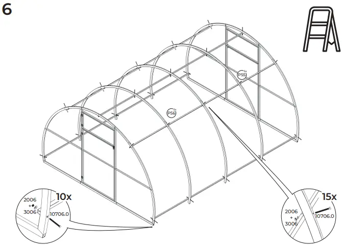 DANCOVER Greenhouse Strong NOVA 3x6m-fig11