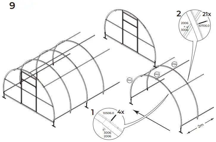 DANCOVER Greenhouse Strong NOVA 3x6m-fig15