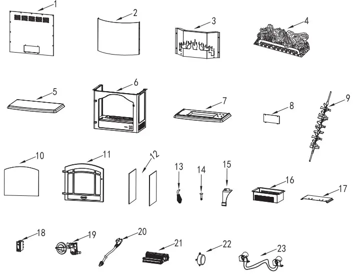 Comfort Glow EQS5140 Sanibel 20 in. Infrared Electric Stove - figure 5