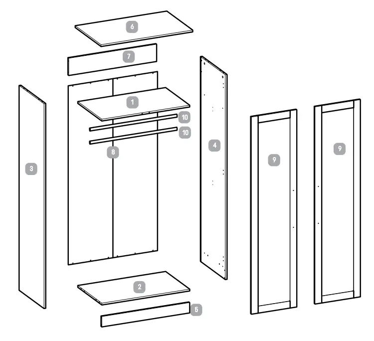 Silver-Cross-Bromley-Oak-Wardrobe-Nursery-Furniture-fig-1