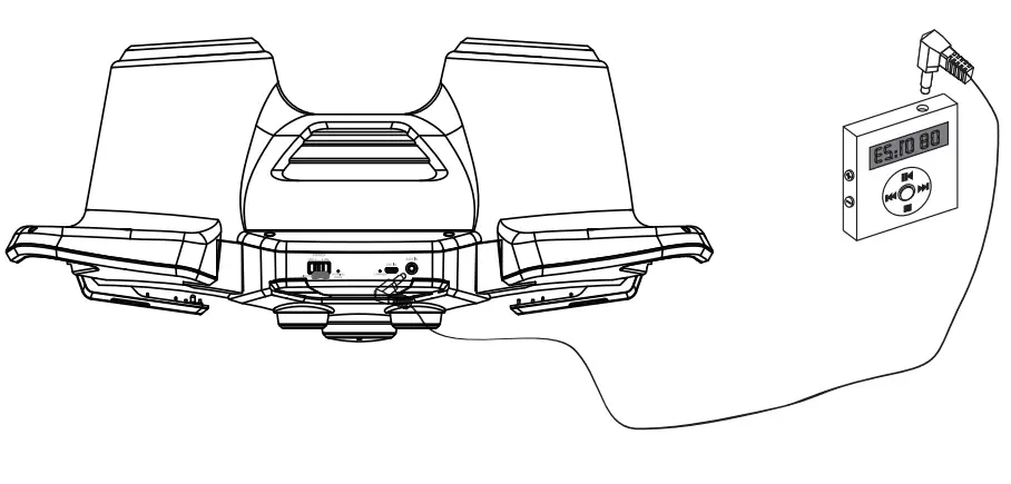 SYLVANIA-SP336-DG-Bluetooth-10-Watt-Rechargeable-Light-up-Speaker-4