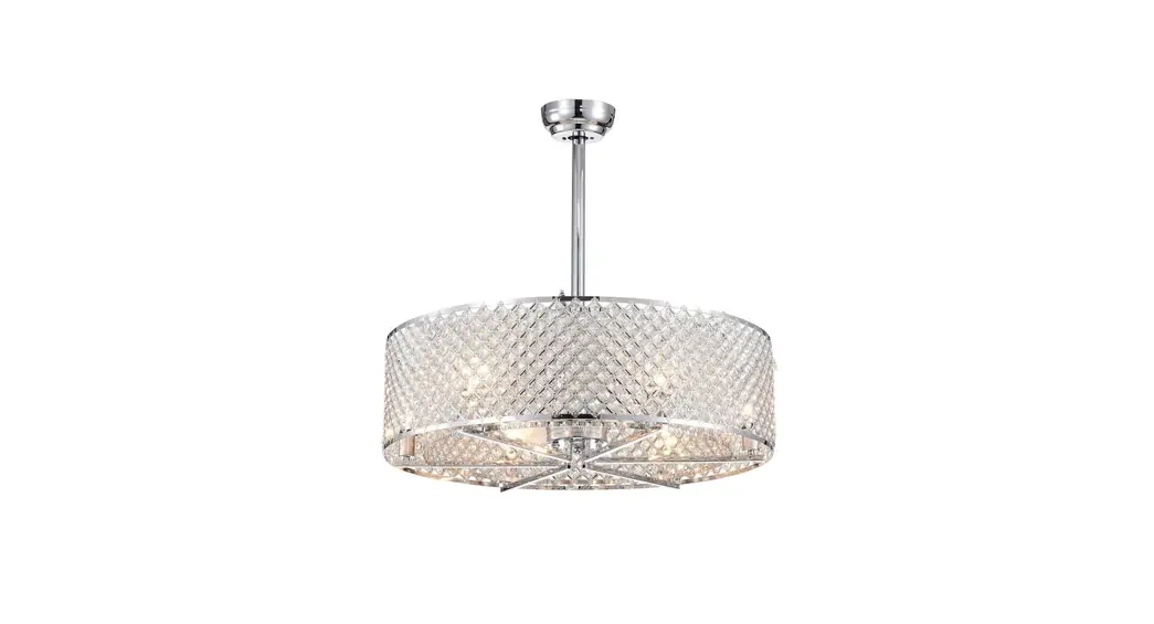 Quoizel Qfa4046pk Alexa 23 Inch Polished Nickel With Silver Blades Fandelier Installation Guide