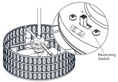 QUOIZEL QFA4046PK Alexa 23 Inch Polished Nickel with Silver Blades Fandelier - Fig 14